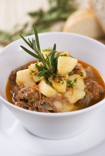Фото рецепт Свиное рагу с яблоками и капустой