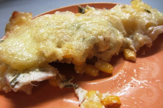 Фото рецепт Курица с кукурузой по-гавайски