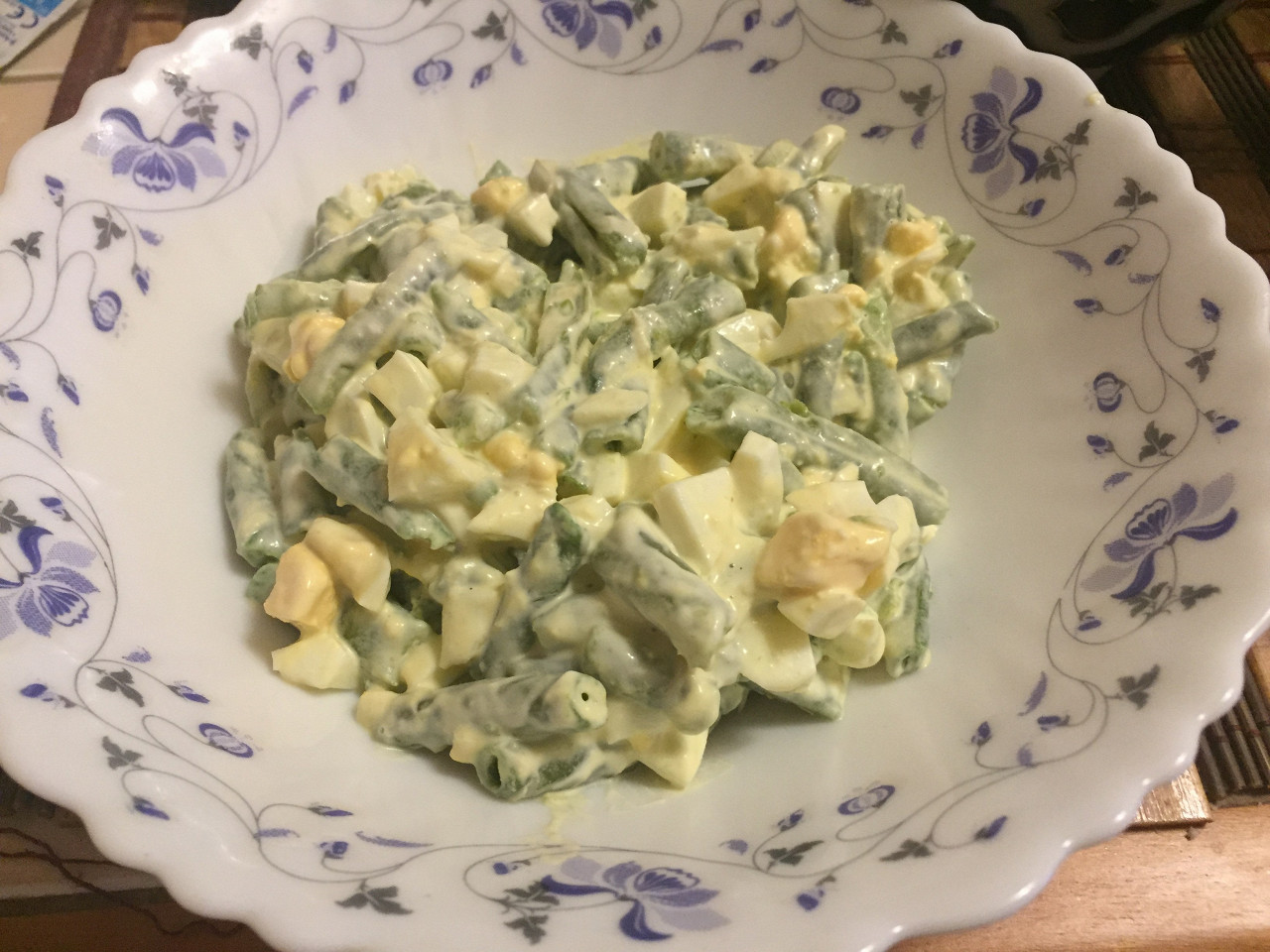 Салат из зеленой стручковой фасоли