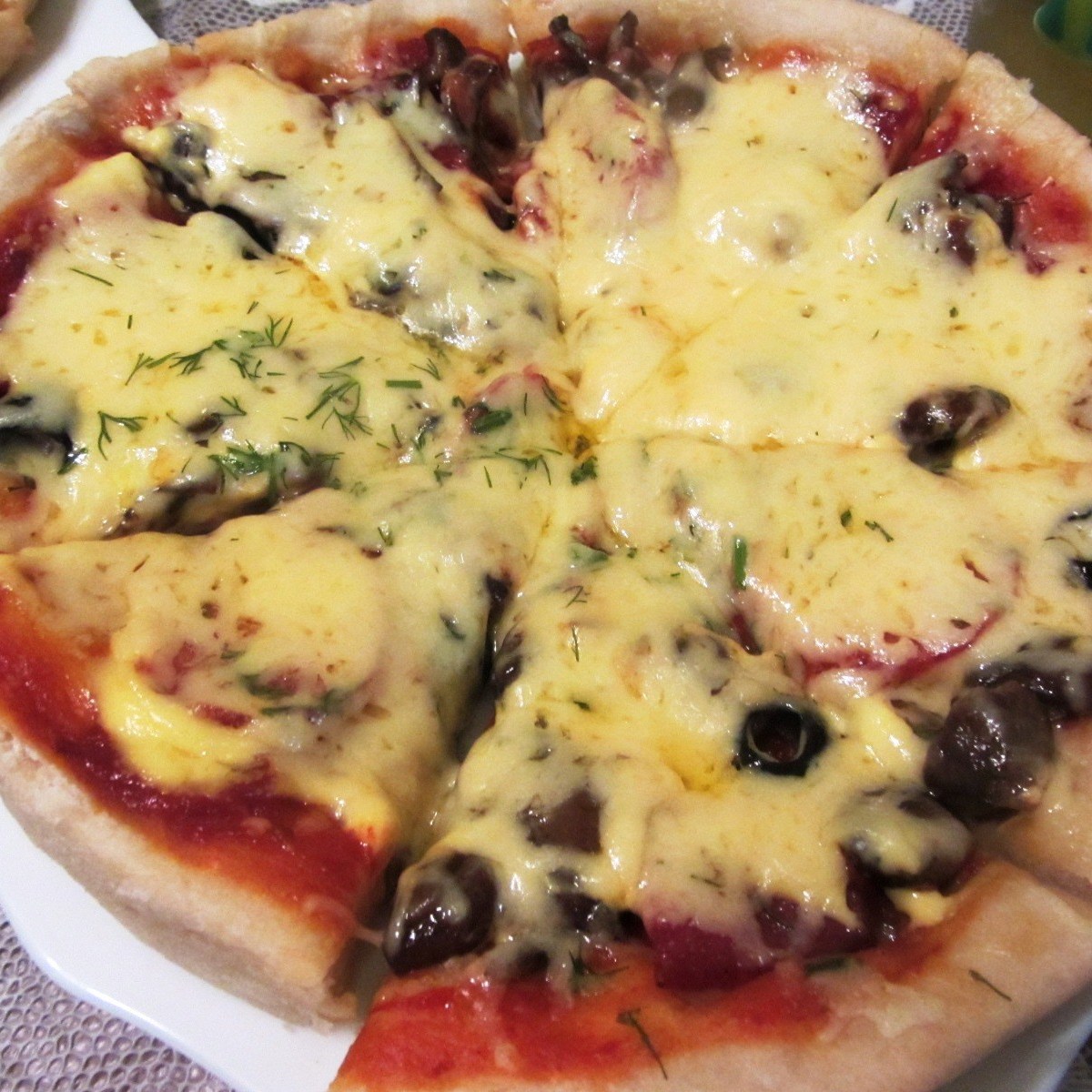 грибная пицца с шампиньонами рецепт в домашних условиях духовке фото 75