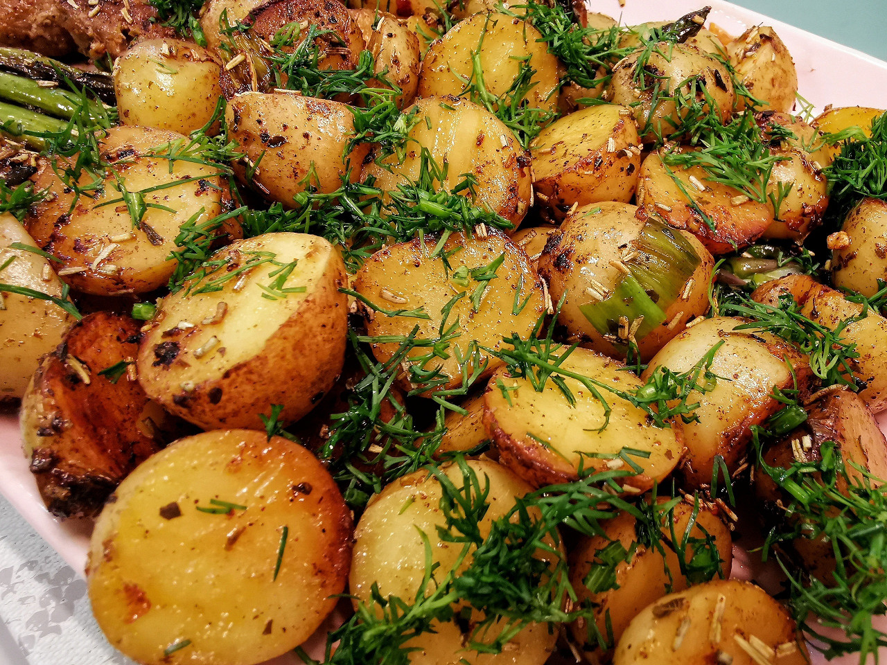 фото жареной картошечки с чесноком