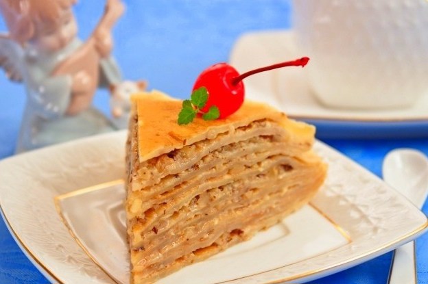 Блинный торт с семгой - пошаговый рецепт с фото на Готовим дома