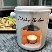 Фондю с сельдереем и обжаренным багетом