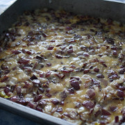 Воздушная рисовая запеканка с сосисками