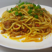 Ленивые спагетти болоньезе