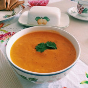 Крем-суп из тыквы с зеленью