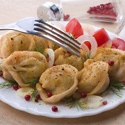 Жареные пельмени по-узбекски