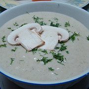 Картофельный суп-пюре с грибами шампиньонами