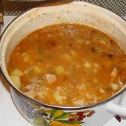 Классический рассольник на говяжьем бульоне