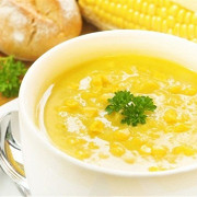 Кукурузный суп с креветками