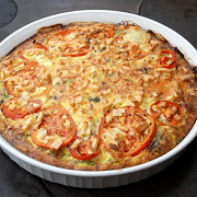 Томатный пирог с козьим сыром и тимьяном