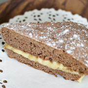 Шоколадный пирог с банановым кремом