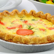 Киш со свежим лососем и укропом