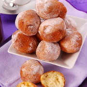 Круглые творожные пончики