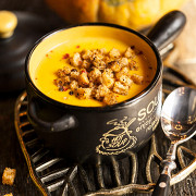Крем-суп из тыквы с кукурузой