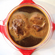 Кофе гляссе с шоколадным шербетом