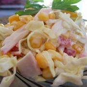 Крабовый салат с капустой