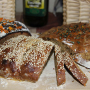 Хлеб бездрожжевой с орехами и сухофруктами