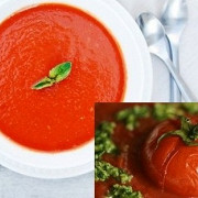 Суп-пюре томатный (La sopa-puré el Tomate)