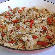 Рис жасминовый с овощами и курицей
