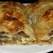 Грибной рулет из лаваша