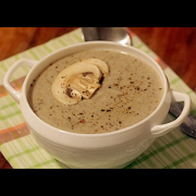 Крем-суп из шампиньонов и белых грибов