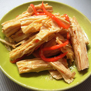 Спаржа с морковью по-корейски