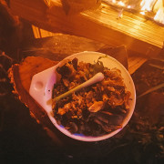 Басмати с белыми грибами под ореховым соусом