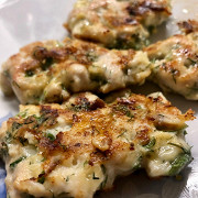 Куриные котлеты с сыром и зеленью