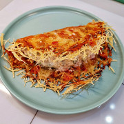 Кетотако с йогуртово-чесночной начинкой