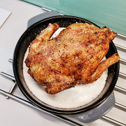 Курица на соли с хрустящей чесночной корочкой