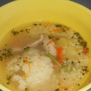 Куриный суп с капустой и пшеном