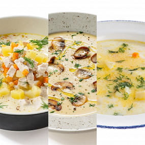 Шесть простых рецептов сырных супов
