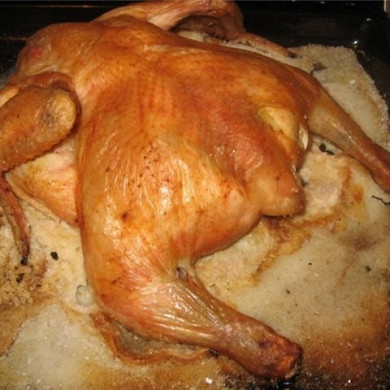 Курица на соли в духовке - 10 рецептов приготовления с пошаговыми фото
