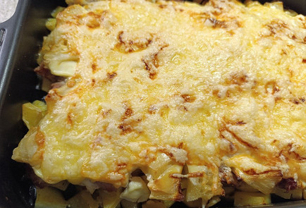 Фото шага рецепта Свиная вырезка пофранцузски с ананасами 190869 шаг 17  