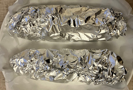 Фото шага рецепта Горбуша в фольге с маринованным луком 190843 шаг 11