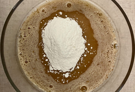 Фото шага рецепта Овсяное печенье с фундуком и яблоком 190846 шаг 3  