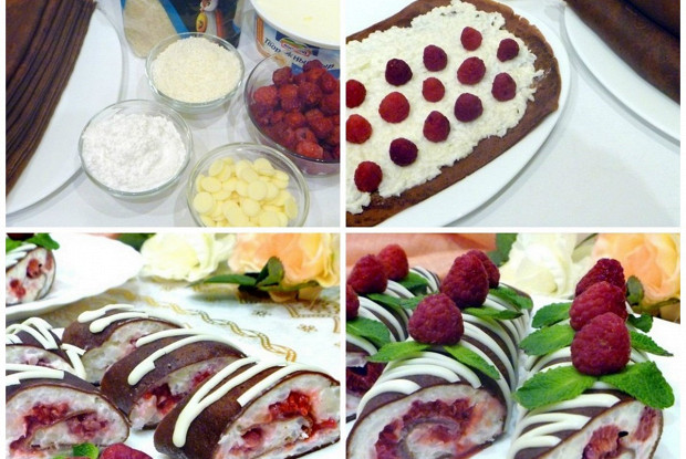 Π¨ΠΎΠΊΠΎΠ»Π°Π΄Π½ΡΠ΅ Π±Π»ΠΈΠ½ΡΠΈΠΊΠΈ Ρ ΠΊΠΎΠΊΠΎΡΠΎΠ²ΠΎ-ΡΠΈΡΠΎΠ²ΡΠΌ ΠΊΡΠ΅ΠΌΠΎΠΌ ΠΈ ΠΌΠ°Π»ΠΈΠ½ΠΎΠΉ