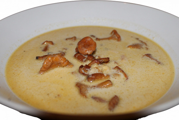 Крем-суп с лисичками