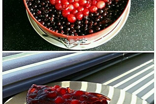 Творожно-медовое суфле с ягодами