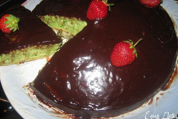 Мятный пирог с шоколадом