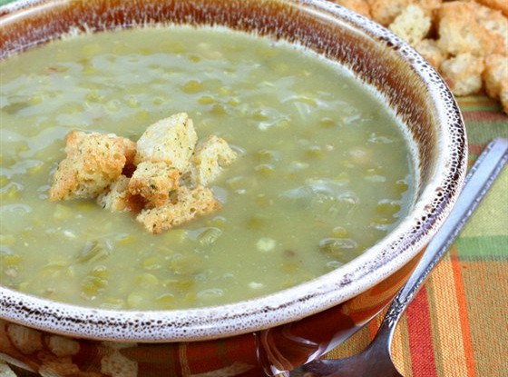 Суп-пюре из фасоли или гороха