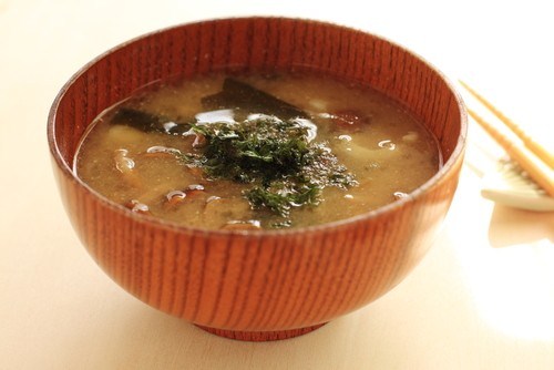 Грибной суп с панчеттой и саке