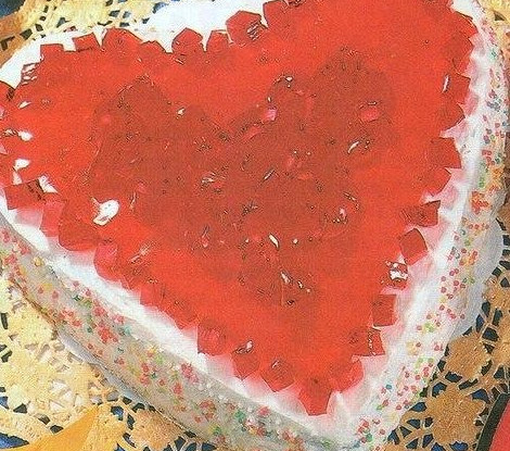 Торт-серце с желе