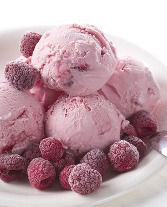 Малиновое йогуртовое мороженое