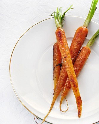 Глазированная морковь с имбирем