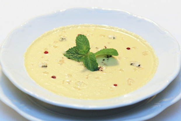 Крем-суп с груше и горгонзолой