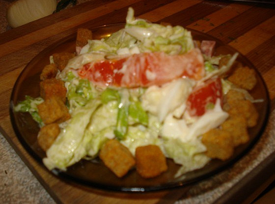 Овощной салат с мясом
