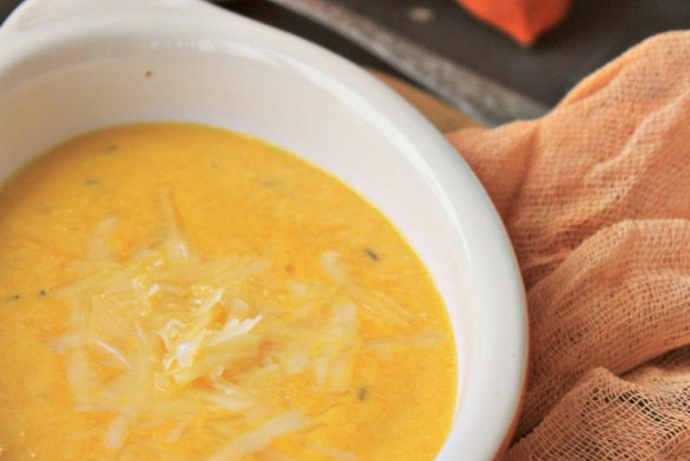 Тыквенно-сливочный крем-суп с сыром