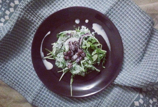 Тосканский салат с красной фасолью